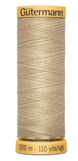 Gutermann 50wt 110 yd Cotton Thread 3370 brown tan