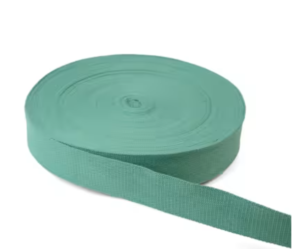 Basil Webbing 2in x 50 yd green woven strap webbing