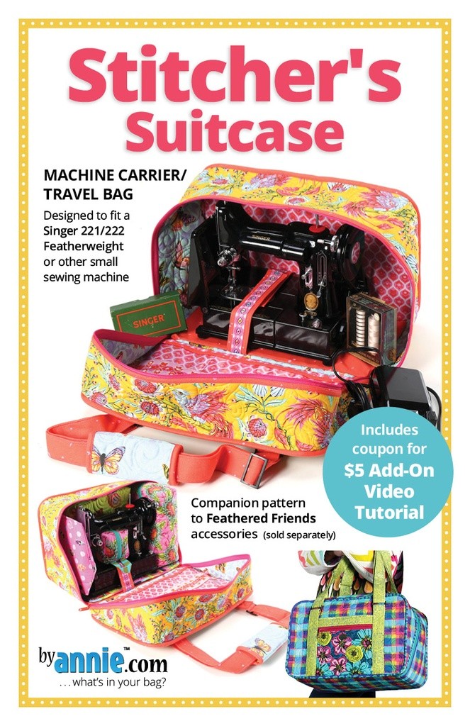 ByAnnie Stitcher's Suitcase embroidery project bag sewing pattern