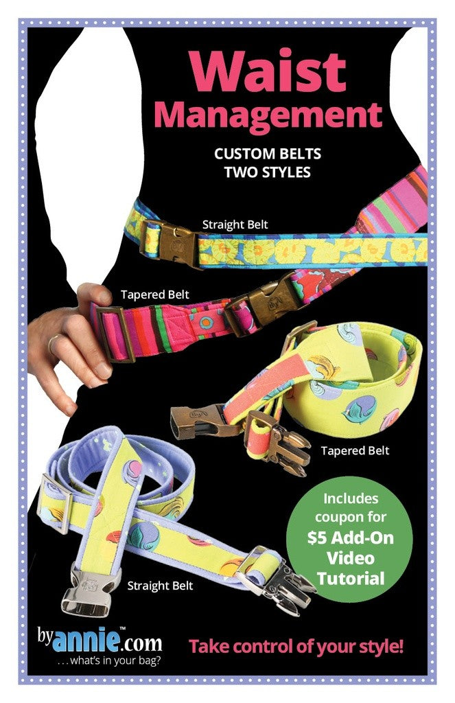 ByAnnie Waist Management belt bag sewing pattern by Annie Unrein