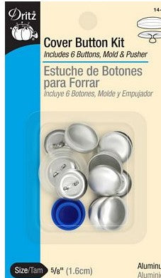 Size 24 5/8 inch fabric cover button kit for sewing projects
