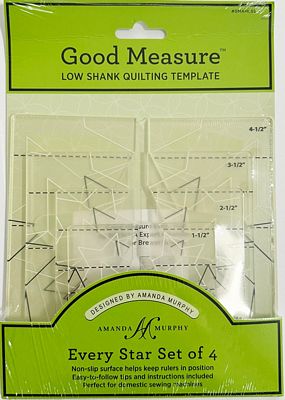Good Measure low Shank Quilting Template set with green packaging