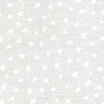 Muslin Mates Stars White Moda quilting cotton