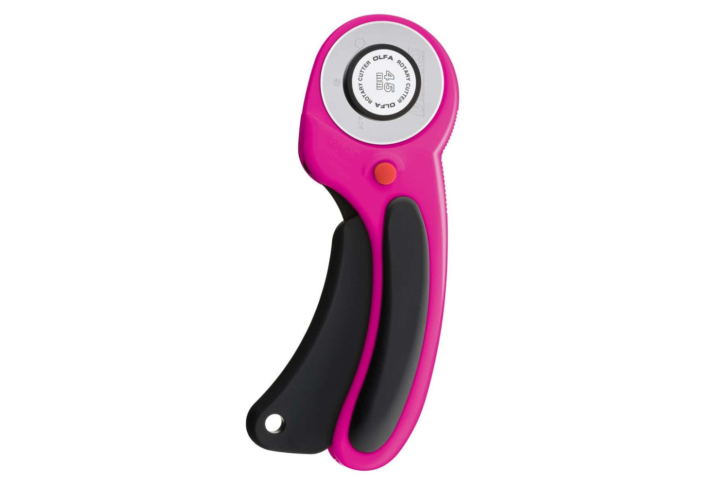 Olfa 45mm ergonomic rotary cutter pink