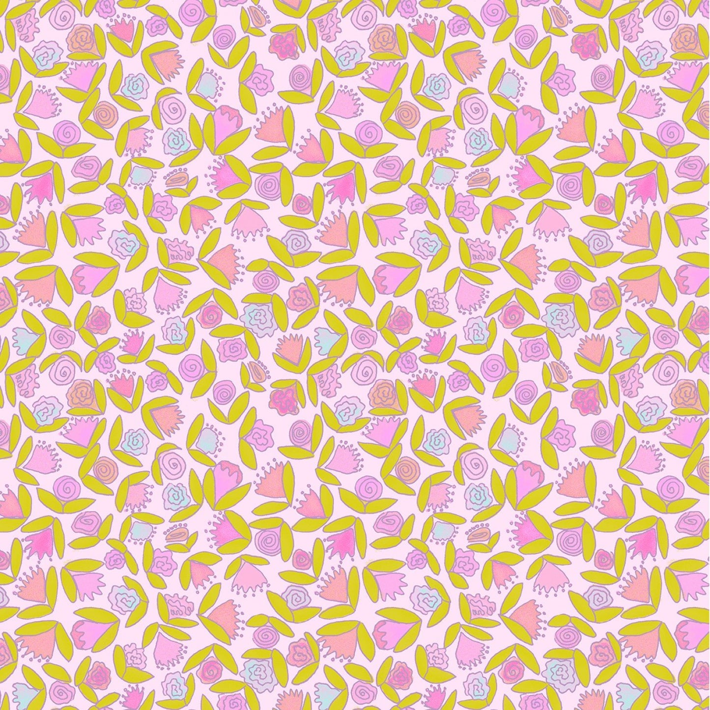 Cotton Candy Little Ditsy Flowers Goodness Gracious