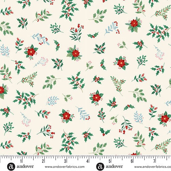 Andover - Makower UK - Nutcracker - Foliage Cream 226-Q
