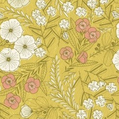 Michael Miller Backyard Bloom DDC12504-CITR-D yellow floral