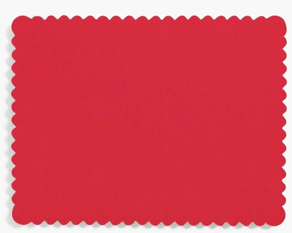 Paper Source - Red Scallop Card