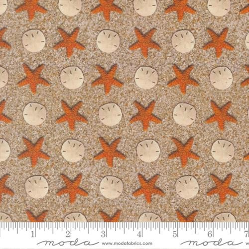 Moda Saltwater Sand 39576 Cathe Holden quilting cotton tan coastal