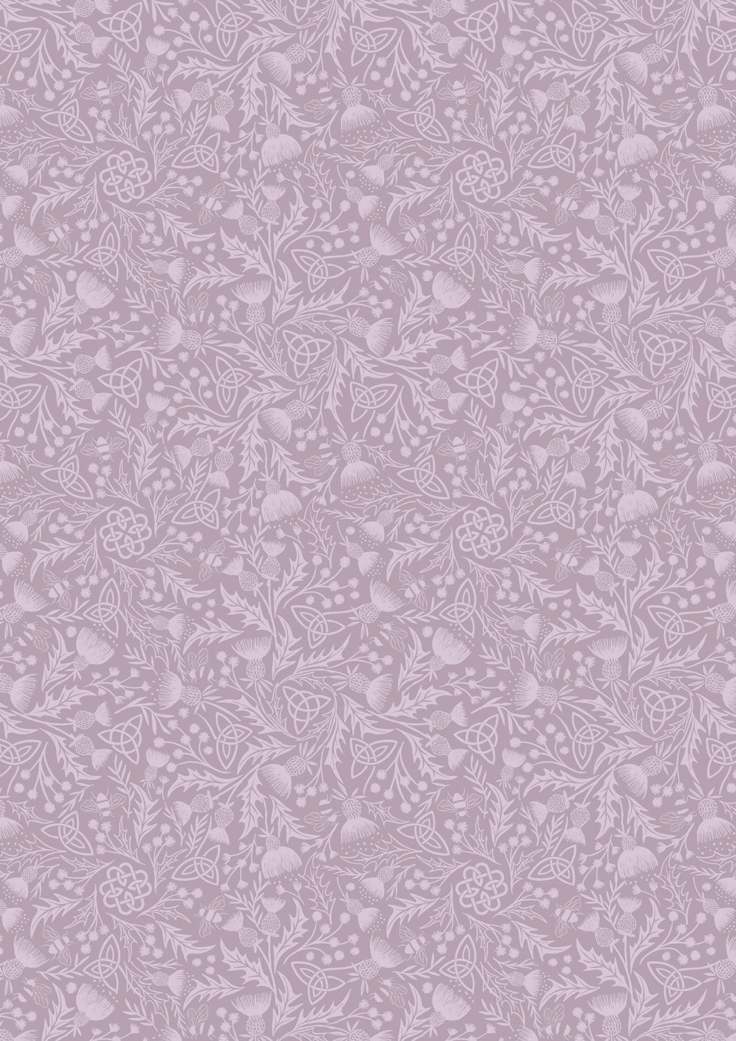 Lewis Irene A Celtic Summer Celtic Thistle Heather A990C quilting cotton