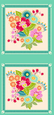 Anna Maria Allegory AMT144-64C Bright multi quilting cotton Northcott