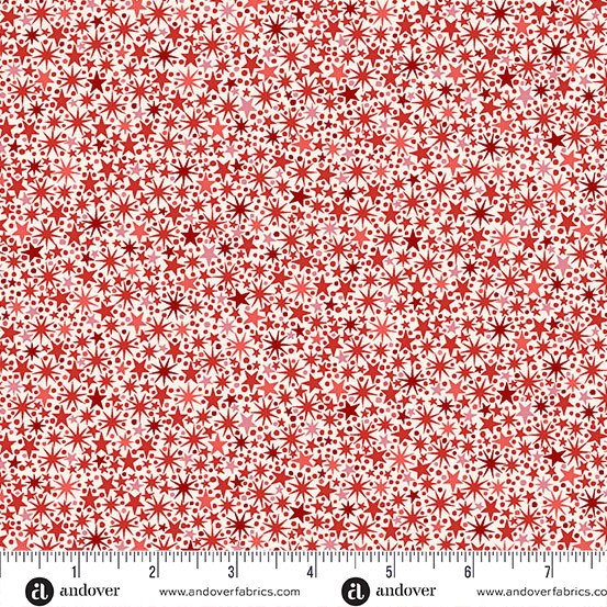 Andover - Makower UK - Nutcracker - Twinkle Cream and Red 225-QR