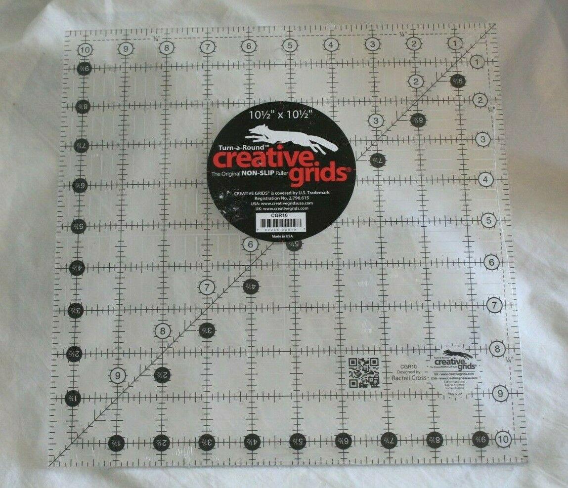 Creative Grids 10-1/2-Inch Square Quilt Ruler (CGR10) Notion
