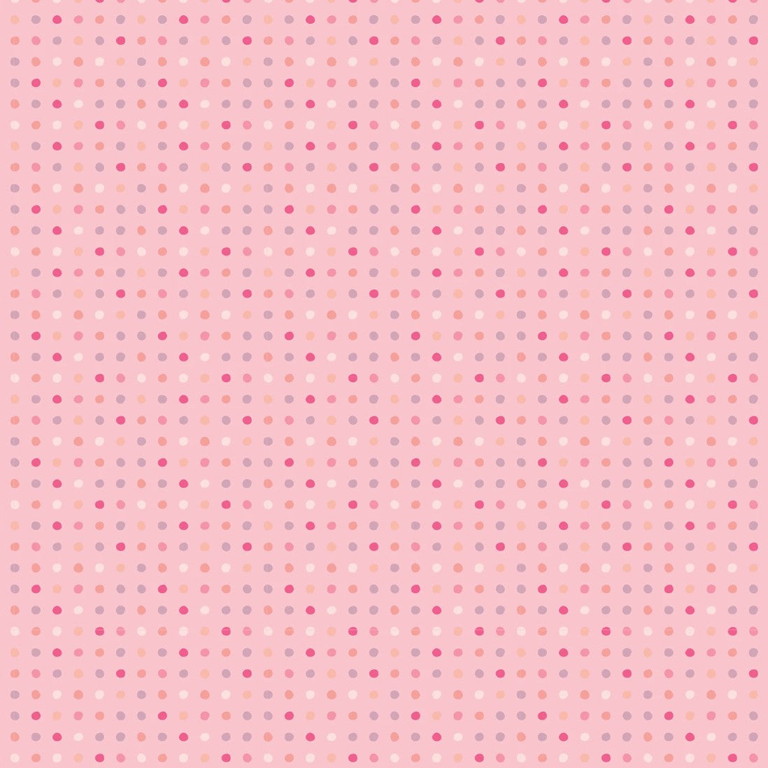 Poppie Cotton Light Pink Seeing Spots polka dot quilting cotton