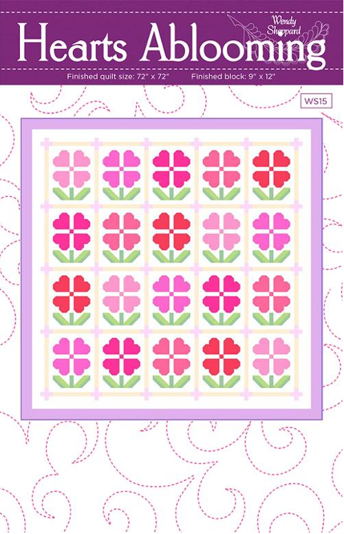 Moda - Wendy Sheppard - Hearts Ablooming Pattern