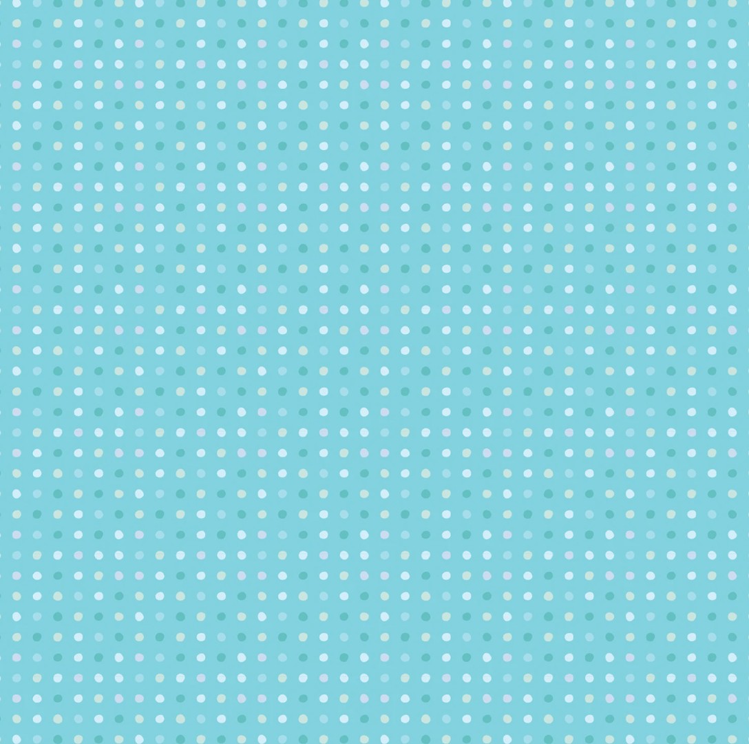 Poppie Cotton - Aqua Seeing Spots