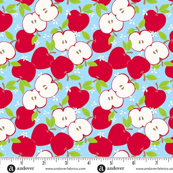 Andover - Back to School - Apples Sky - A-10242-B