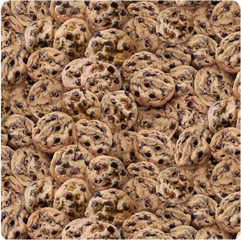 Timeless Treasures Sweet Treats Chocolate Chip Cookies novelty print quilting cotton