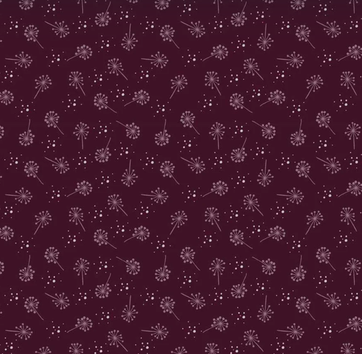 Sweetest Embrace Purple Blowflowers Studio e quilting fabric
