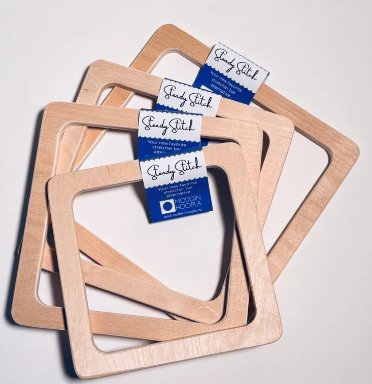 Modern Hoopla - Steady Stitch, stretcher bars 8x8