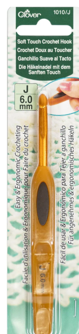 Clover Crochet Hook 6mm J Soft Touch