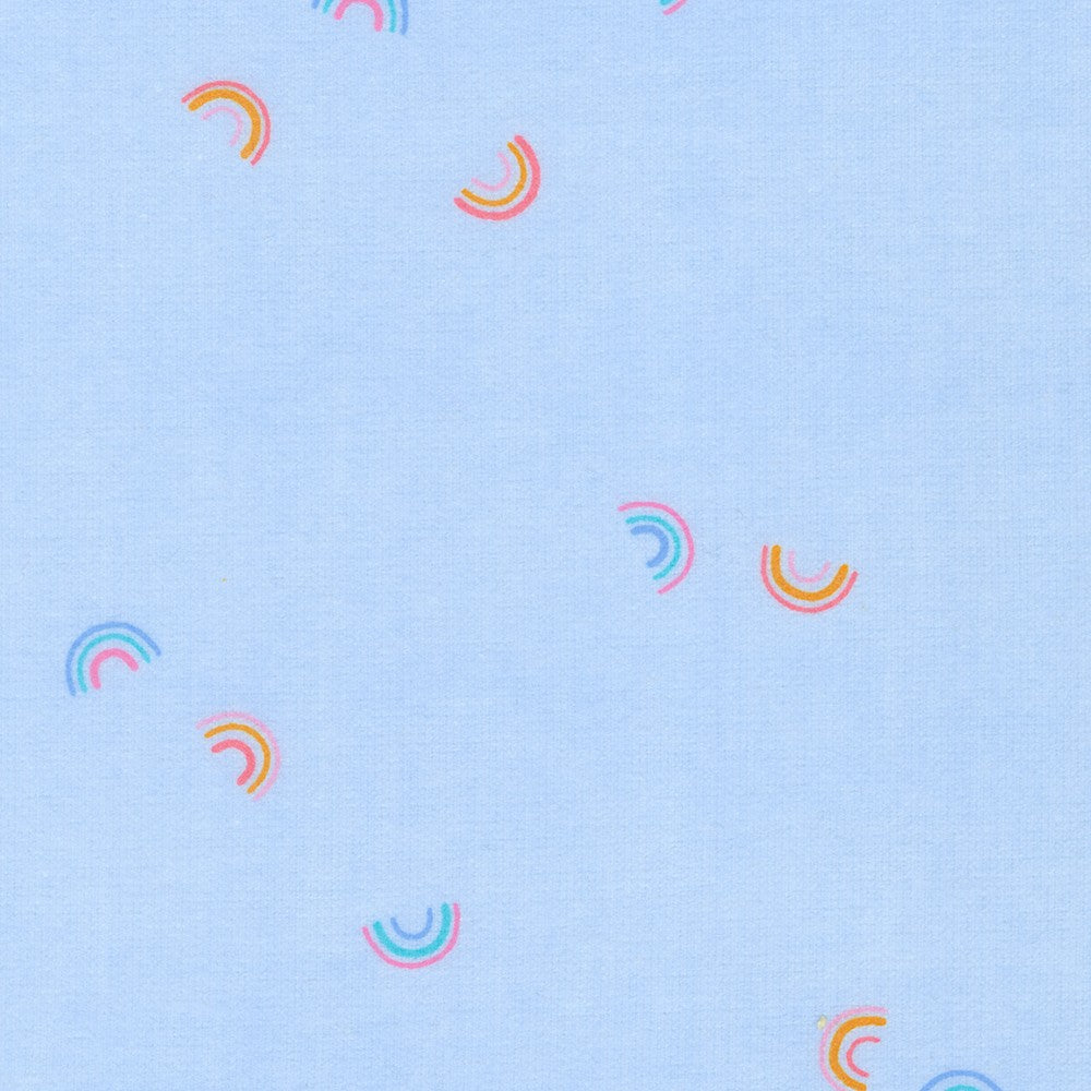 Cozy Cotton Flannel, Rainbow, Cornflower