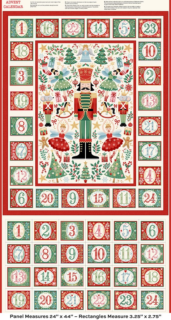 Andover - Makower UK - Nutcracker - Advent Cream 228-Q