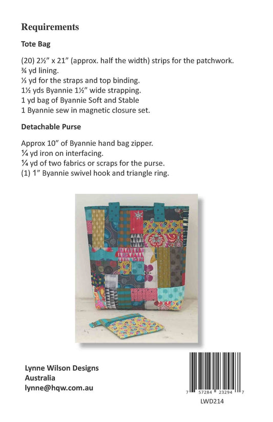 Everyday Tote LWD ByAnnie Love Well Designs tote pattern