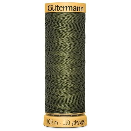 Gutermann Natural Cotton Thread 110yd Olive green