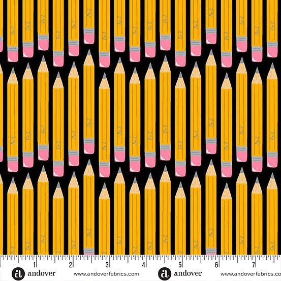 Andover - Back to School - No 2 Pencil Black - A-10241-K