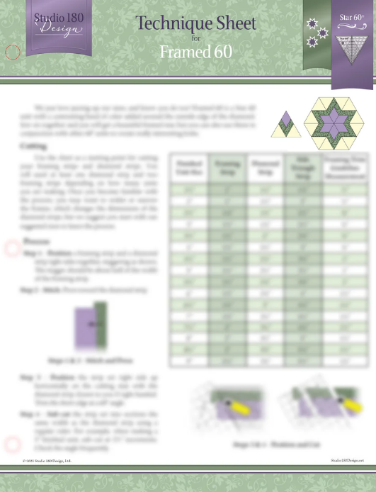 Deb Tucker's Studio 180 Design - Framed 60 Technique Sheet