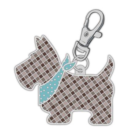 Bee Vintage enamel charm Scotty dog ST-30023