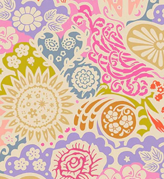 Anna Maria Yesterday Bouquet wideback 108 inch quilting cotton