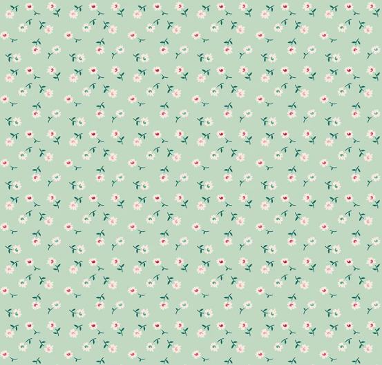 Riley Blake - Berry & Sage - Lori Holt - Daisy Sage C17395 Fabric