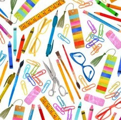 Michael Miller - ON MY DESK - DDC12577-WHIT-D