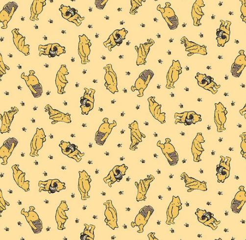 Riley Blake Winnie the Pooh Toss Sunshine quilting cotton fabric