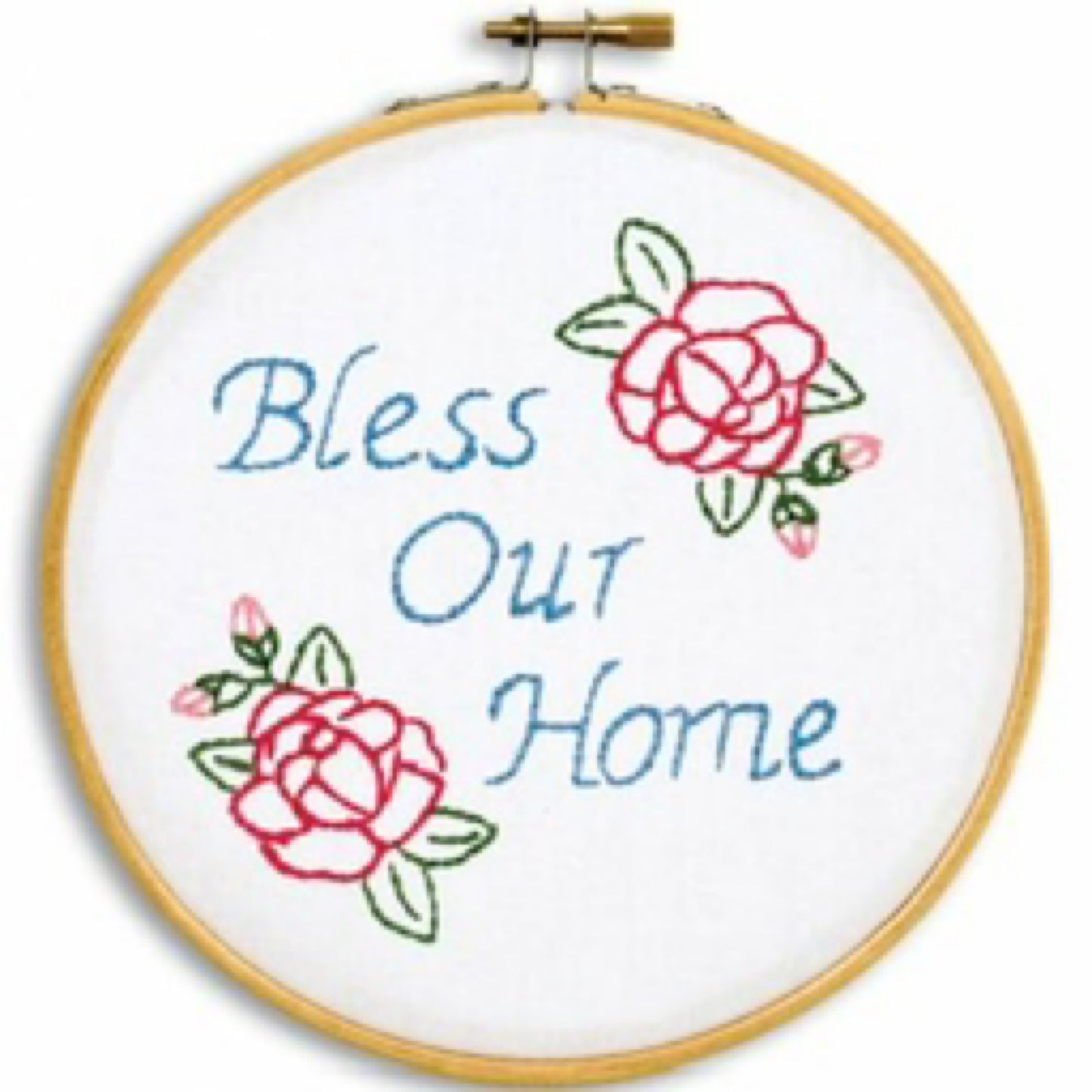 Bless Our Home 6 inch hoop embroidery kit