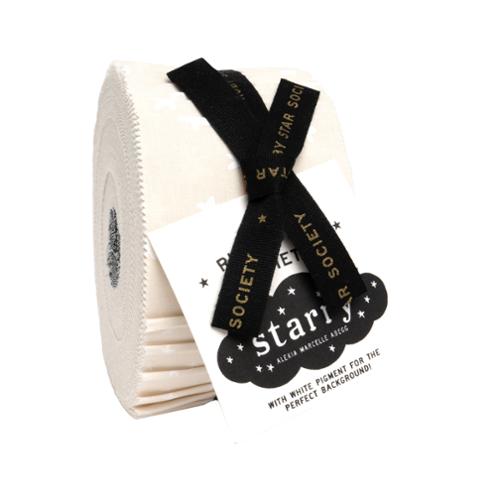 Starry Jelly Roll® White Natura RS4109JR65Ruby Star Precut#1