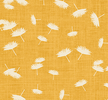 Benartex Windy Day Gold Wishflower quilting cotton