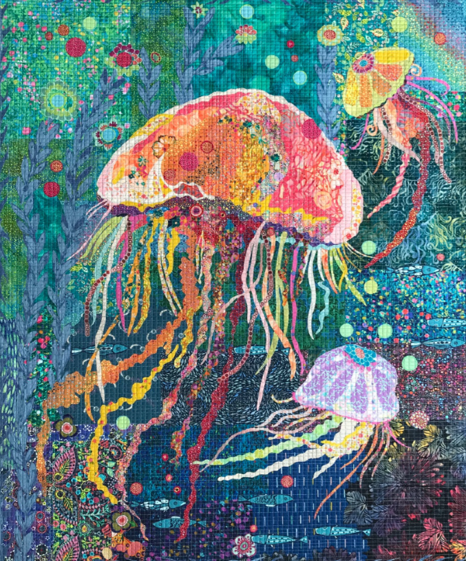 Laura Heine - Jellie Fish Collage Quilt Pattern