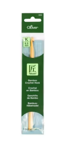 Bamboo Crochet Hook Takumi Size K 6.5mm