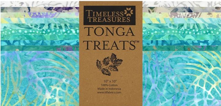 Timeless Treasures - Tonga Treats - Mermaid 10" squares