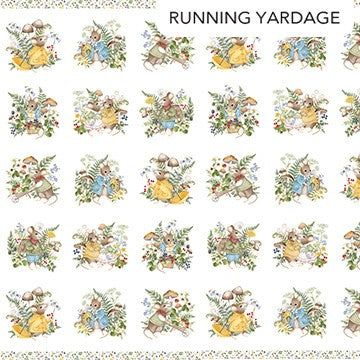 Northcott - Country Mouse - Scenic Blocks White Multi DP29005-10