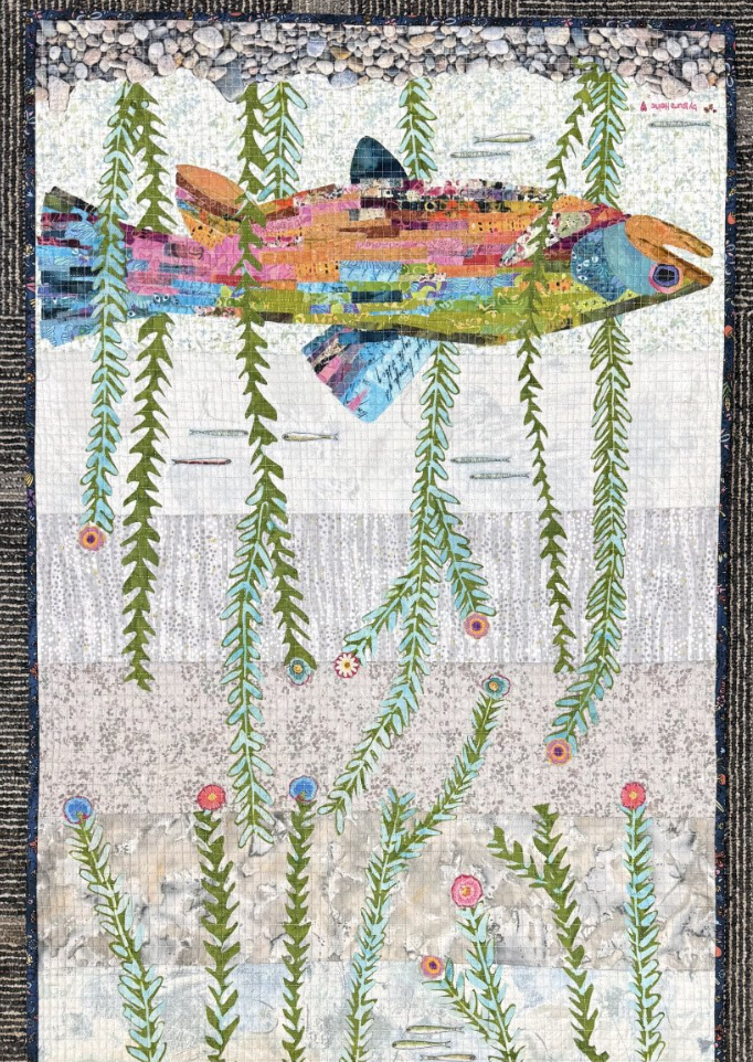 Laura Heine - Making Fish Table Runner Collage Kit