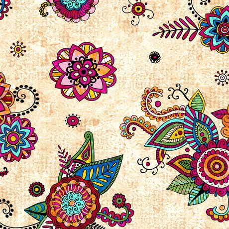 QT Fiorella 27180-E floral quilting cotton