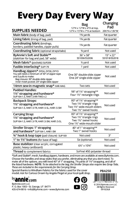 Every Day Every Way - Pattern