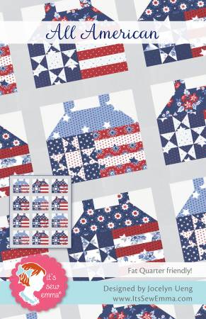 All American Quilt Pattern patriotic quilting