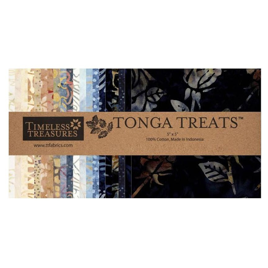 Timeless Treasures - Tonga Treats - 5" Squares 42 pieces - Riverside