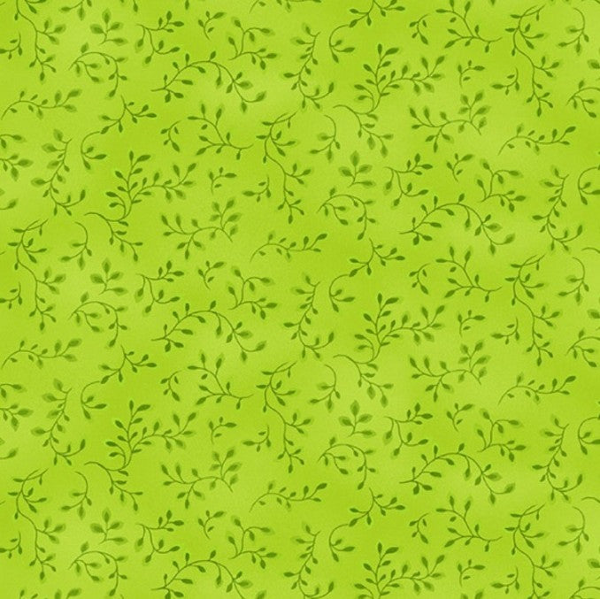 Henry Glass Folio Basics Lime Green 7755-69 quilting cotton