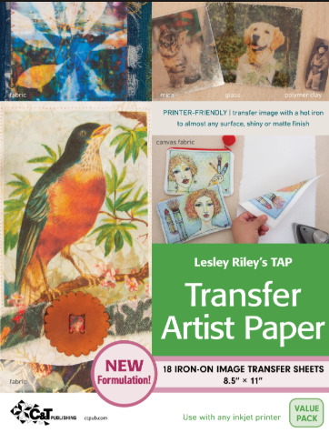Lesley Riley Transfer Artist Paper iron-on image sheets 18-pack 8.5 by 11 inches